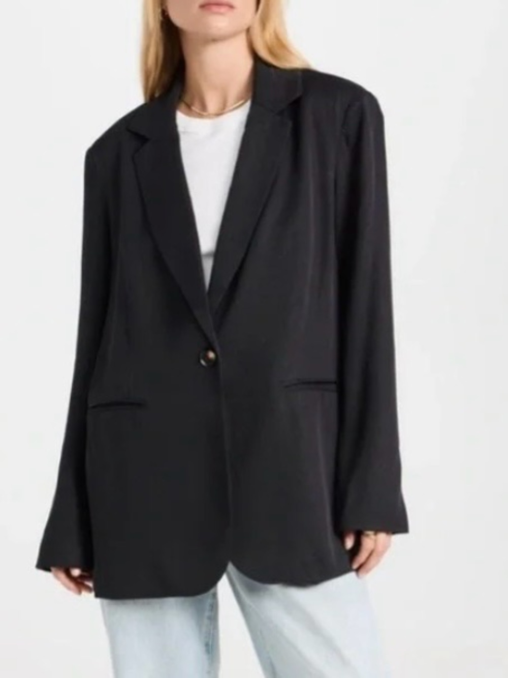 Reformation classic relaxed blazer black L